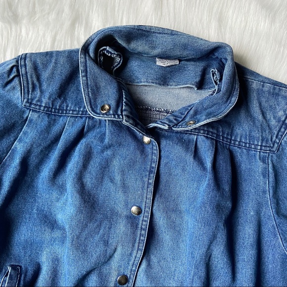 Vintage Look Blue Jean Denim Jacket - Picture 2 of 8